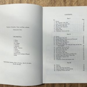 A Child of Our Time: An Oratorio by Michael Tippett, Schott, Vocal Score
