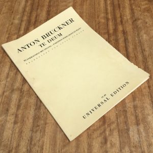 Anton Bruckner Te Deum Universal Edition UE 429