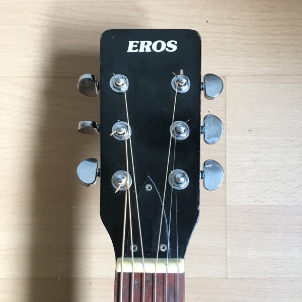 Eros Blackbird 1960s 70s Rare Acoustic Guitar Korea 6 string Hummingbird