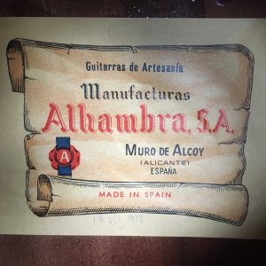 Alhambra 1973 Classical Spanish Guitar. Made in Spain.