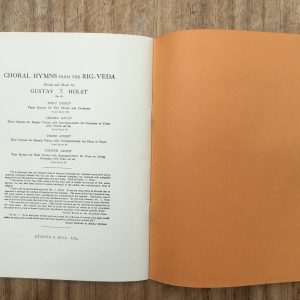 Holst: The Hymn of Jesus from Apocryphal Acts of St. John for two choruses, semi-chorus and full orchestra, op 37 (1919)