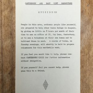 Samaratans flyer