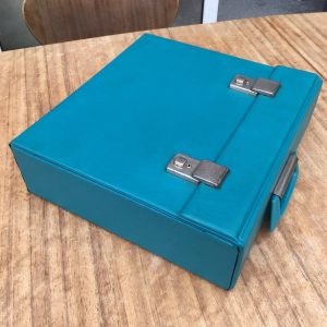 Vinyl 12 inch LP Record Storage Case in Teal