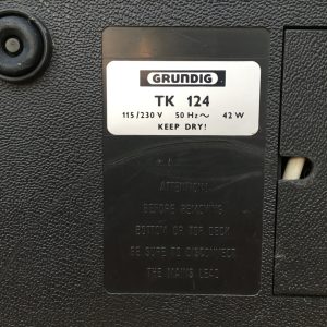 1960s Vintage Grundig TK124 Valve Reel-to-Reel Tape Recorder/Player