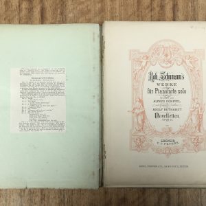 Schumann Novelletten Op.21 Edition Peters No. 2308