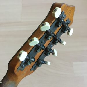 Vintage Dulcetta London Mandolin Banjo, Banjolin with faux crocodile skin hard case