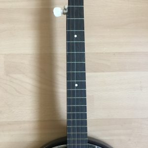 John Grey & Sons 5-String Banjo with Case. Blue logo