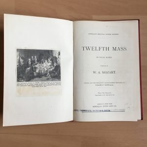Mozart: Twelfth Mass in Vocal Score Novello’s Original Octavo Edition