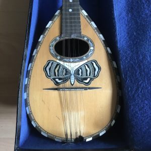 Neapolitan Mandolin with Butterfly inlay and case