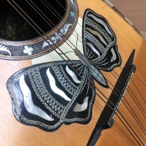 Neapolitan Mandolin with Butterfly inlay and case