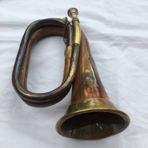 Bugle Henry Potter & Co Charing Cross London Copper & Brass, Unicorn Badge