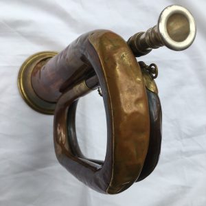 Bugle Henry Potter & Co Charing Cross London Copper & Brass, Unicorn Badge