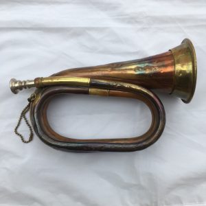 Bugle Henry Potter & Co Charing Cross London Copper & Brass, Unicorn Badge