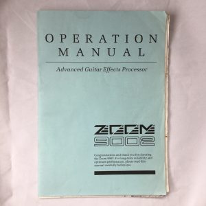 Zoom 9002 Guitar Effects Box Vintage early 1990s Manual + Remote + Power Supply