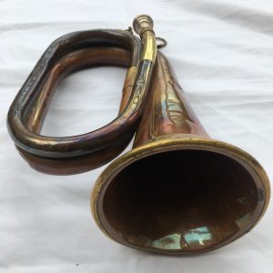 Bugle Henry Potter & Co Charing Cross London Copper & Brass, Unicorn Badge
