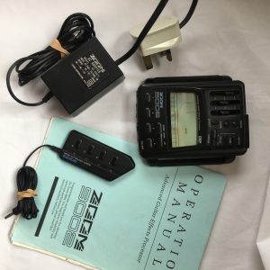 Zoom 9002 Guitar Effects Box Vintage early 1990s Manual + Remote + Power Supply