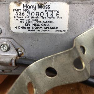 8 Track Bundle Car Stereo Tape Player LW/MW Radio + 22 x Tapes DC + Power Supply