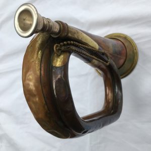 Bugle Henry Potter & Co Charing Cross London Copper & Brass, Unicorn Badge