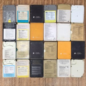 8 Track Bundle Car Stereo Tape Player LW/MW Radio + 22 x Tapes DC + Power Supply