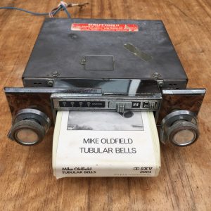 8 Track Bundle Car Stereo Tape Player LW/MW Radio + 22 x Tapes DC + Power Supply