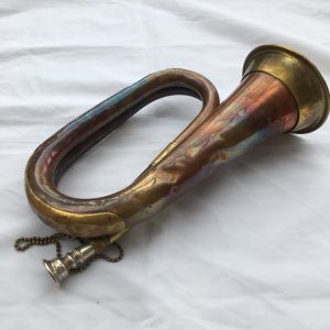 Bugle Henry Potter & Co Charing Cross London Copper & Brass, Unicorn Badge