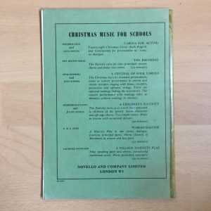 A Festival of Folk-Carols The Christmas Story 1960 Novello