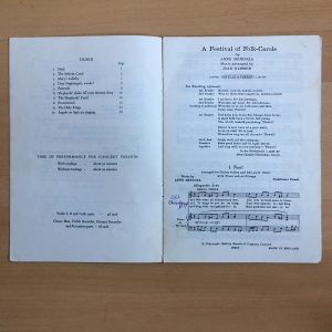 A Festival of Folk-Carols The Christmas Story 1960 Novello