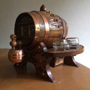 Musical Barrel with Glasses Swiss Musical Movement Made in Spain