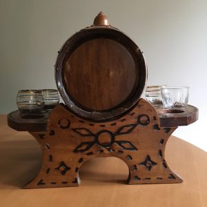 Musical Barrel with Glasses Swiss Musical Movement Made in Spain