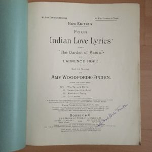 4 Indian Love Lyrics Amy Woodforde-Finden 1903