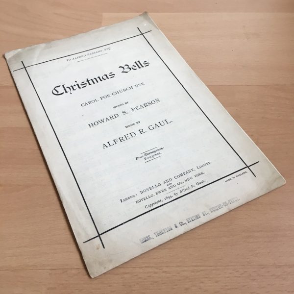 Christmas Bells Carol Pearson & Gaul by Novello 1894