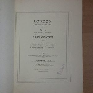 London Suite (London Every Day) Eric Coates Chappell 1933