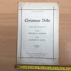 Christmas Bells Carol Pearson & Gaul by Novello 1894