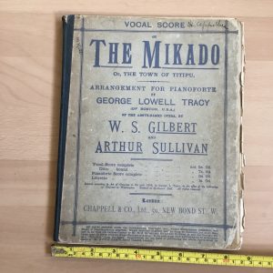 Gilbert and Sullivan: The Mikado Vocal Score Chappell 1895