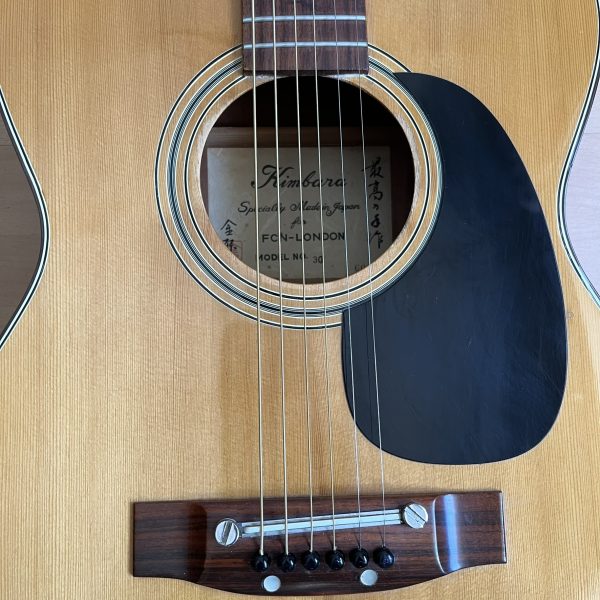 Kimbara Model No 30 1960s Acoustic Guitar Made in Japan