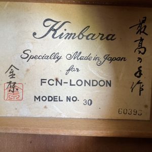 Kimbara Model No 30 1960s Acoustic Guitar Made in Japan