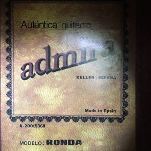 Admira Ronda 1980s Classical Spanish Guitar Made in Spain