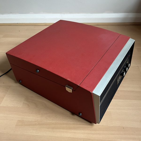 Vintage Bush RP 60 1960s Tube/Valve Record Player Red Made in Great Britain