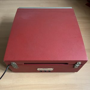 Vintage Bush RP 60 1960s Tube/Valve Record Player Red Made in Great Britain
