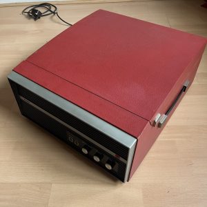 Vintage Bush RP 60 1960s Tube/Valve Record Player Red Made in Great Britain