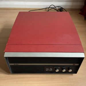 Vintage Bush RP 60 1960s Tube/Valve Record Player Red Made in Great Britain