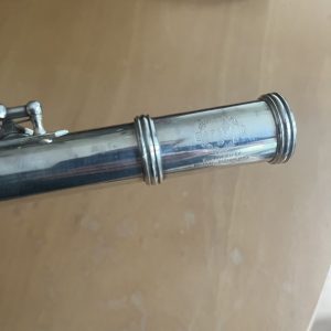 Vintage Earlham Silver Flute in Case. Engraved EARLHAM 