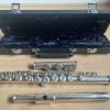 Vintage Earlham Silver Flute in Case. Engraved EARLHAM "Supervised by French Technicians"