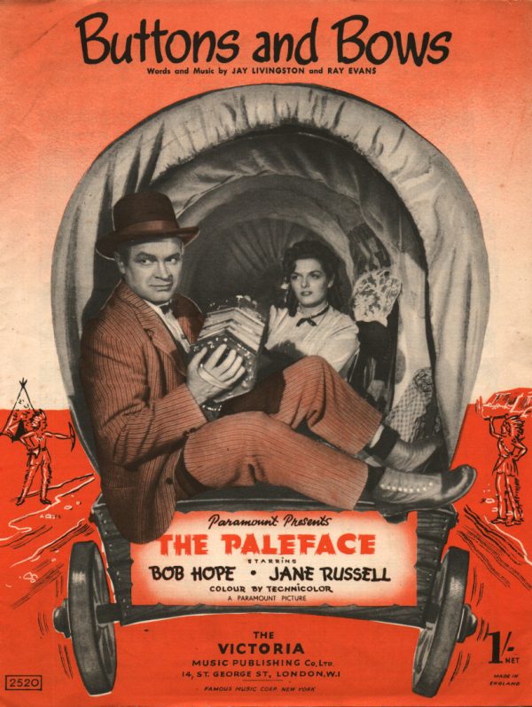 Buttons and Bows sheet music from The Paleface