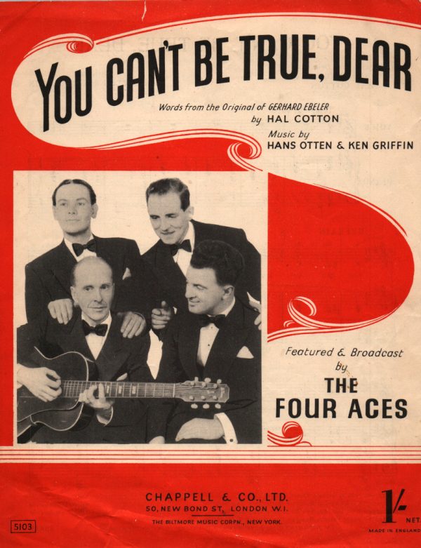 You Can't Be True, Dear by Hal Cotton
