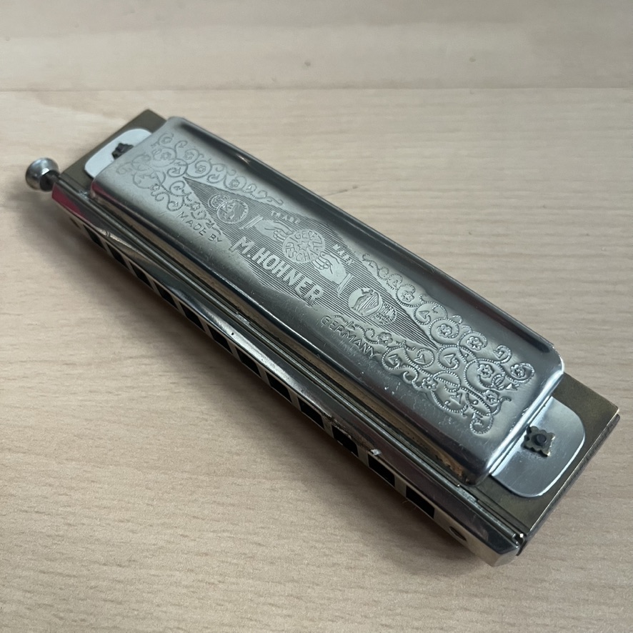 Vintage Super Chromonica M. Hohner Pre War Chromatic Harmonica Key G with Star
