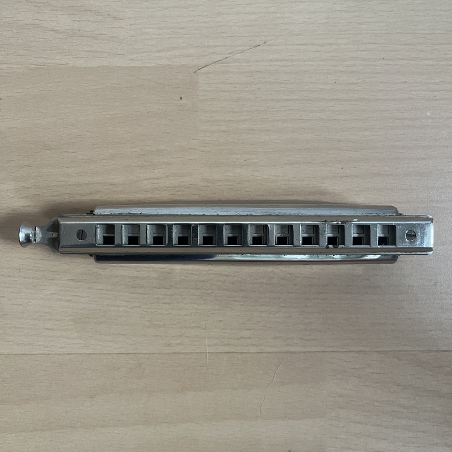 Vintage Super Chromonica M. Hohner Pre War Chromatic Harmonica Key G with Star