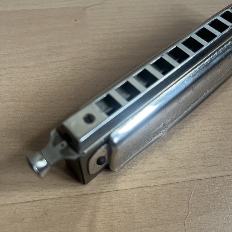 Vintage Super Chromonica M. Hohner Pre War Chromatic Harmonica Key G with Star