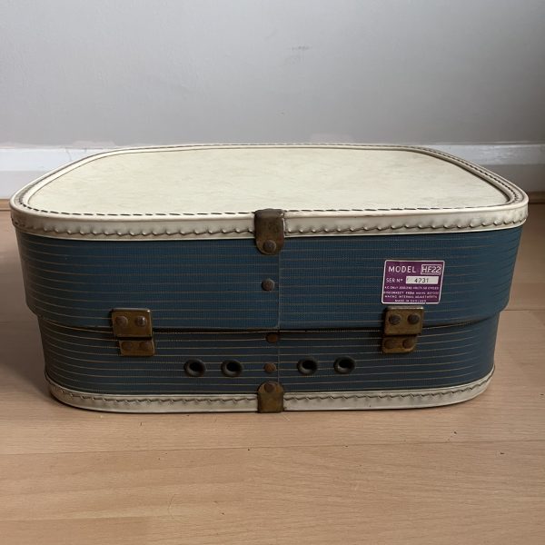 1950/60s Vintage Fidelity Portable Record Player Model HF22