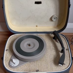 1950/60s Vintage Fidelity Portable Record Player Model HF22